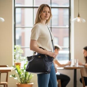 Coach Navy Satchel/Crossbody